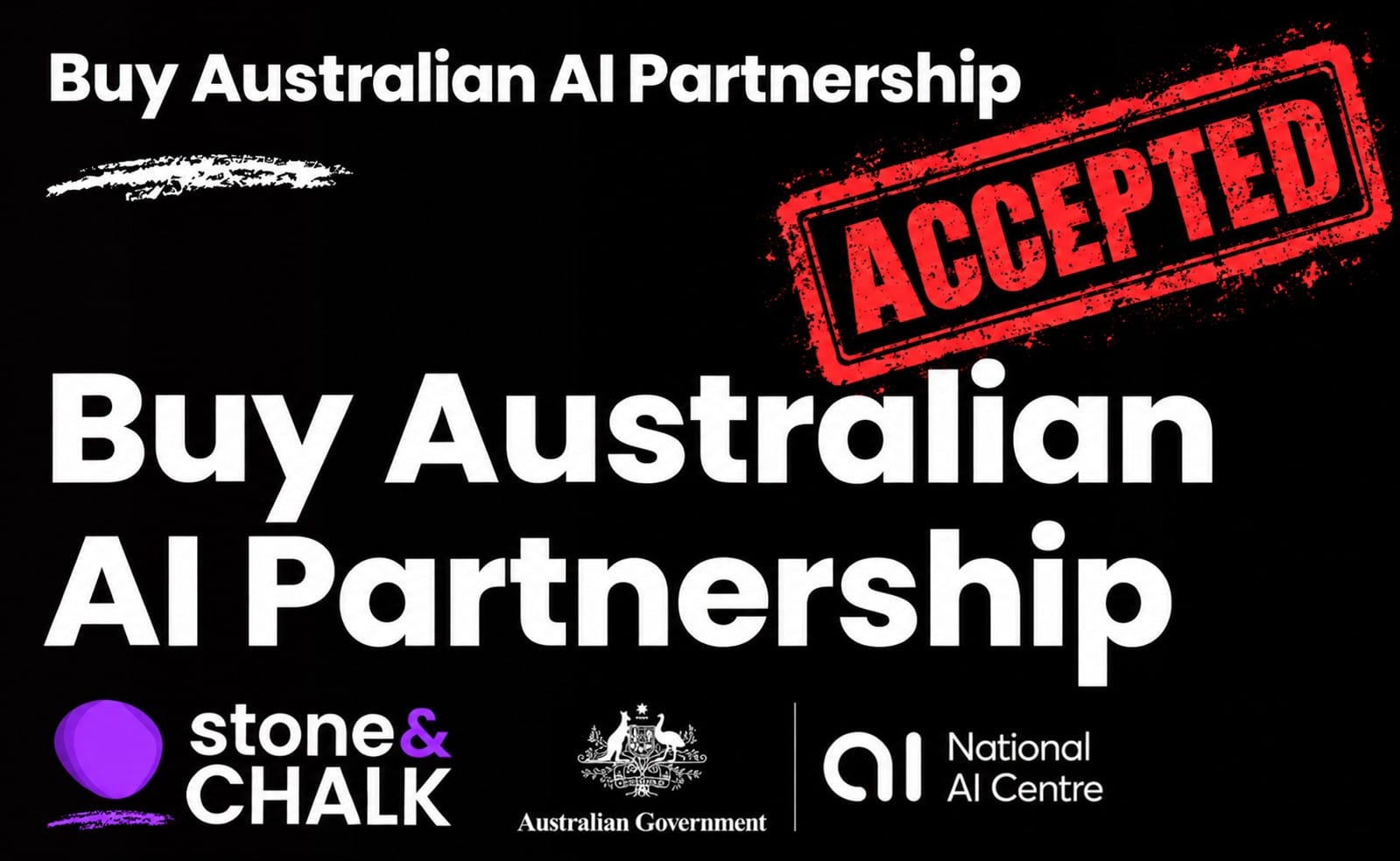 Eaco accepted into the Buy Australian AI Partnership, delivered by Stone & Chalk and the National AI Centre